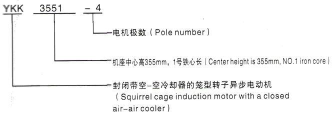 YKK系列(H355-1000)高压YKK4004-6三相异步电机西安泰富西玛电机型号说明